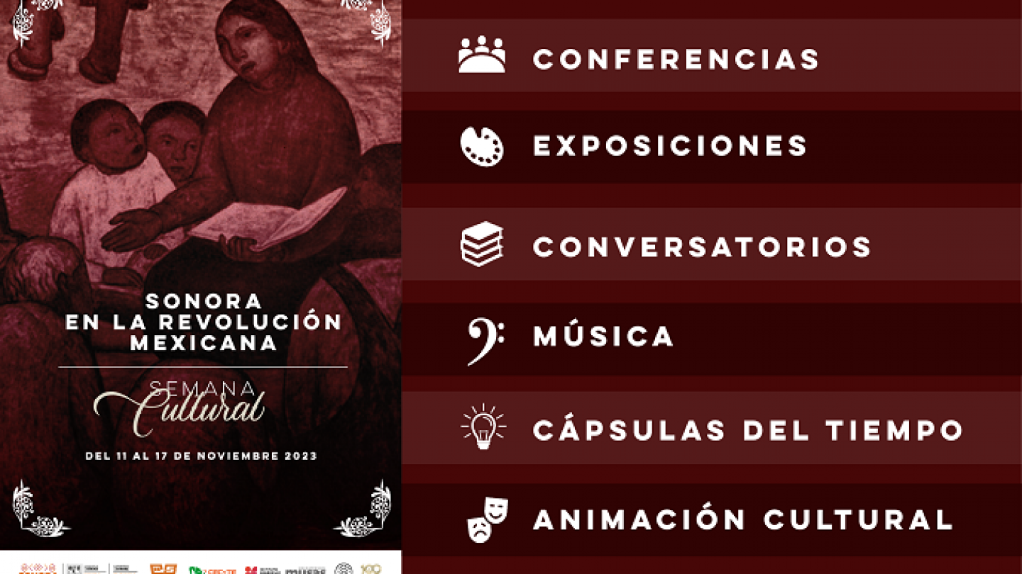 Invita SEC a participar en la Semana Cultural “Sonora en la Revolución Mexicana”