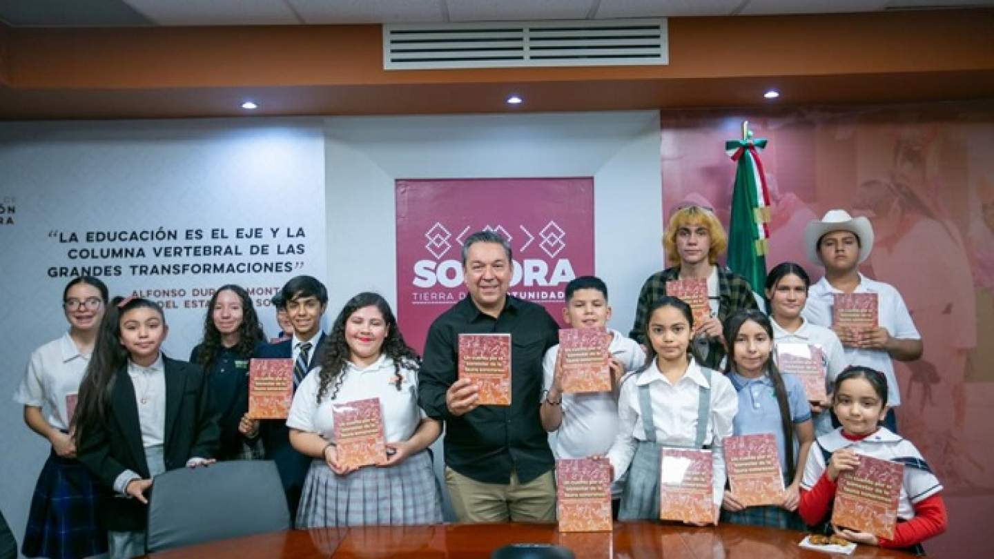 Participan estudiantes sonorenses en libro sobre cuentos para prevenir la degradación ambiental