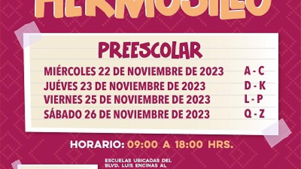 Miércoles 22 de noviembre inicia entrega de uniformes escolares en el área urbana de Hermosillo: Gobierno de Sonora