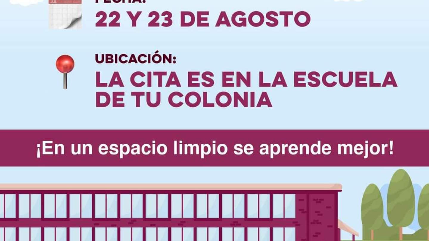 Invita SEC Sonora a participar en la jornada de limpieza escolar &quot;Pilas con el aseo&quot; 