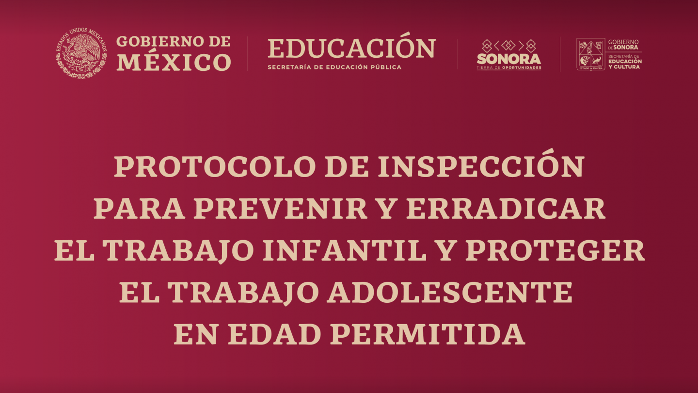 Protocolo de Inspección para Prevenir y Erradicar el Trabajo Infantil y Proteger el Trabajo Adolescente en Edad Permitida