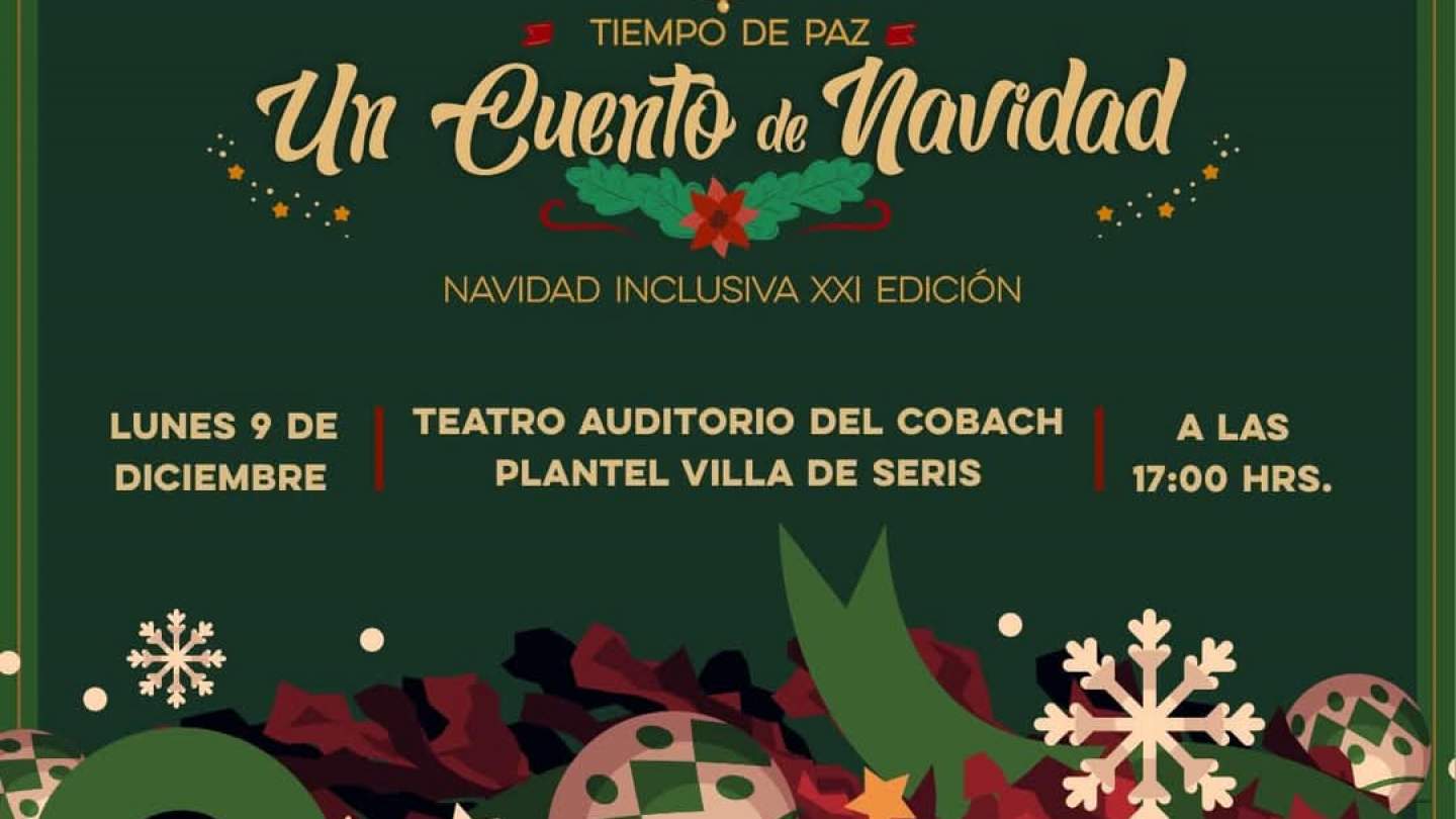 Invita SEC al evento artístico y cultural “Tiempo de Paz. Un Cuento de Navidad” 