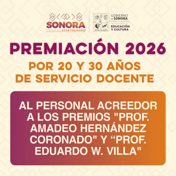 Premiación 2026, por 20 y 30 Años de Servicio Docente