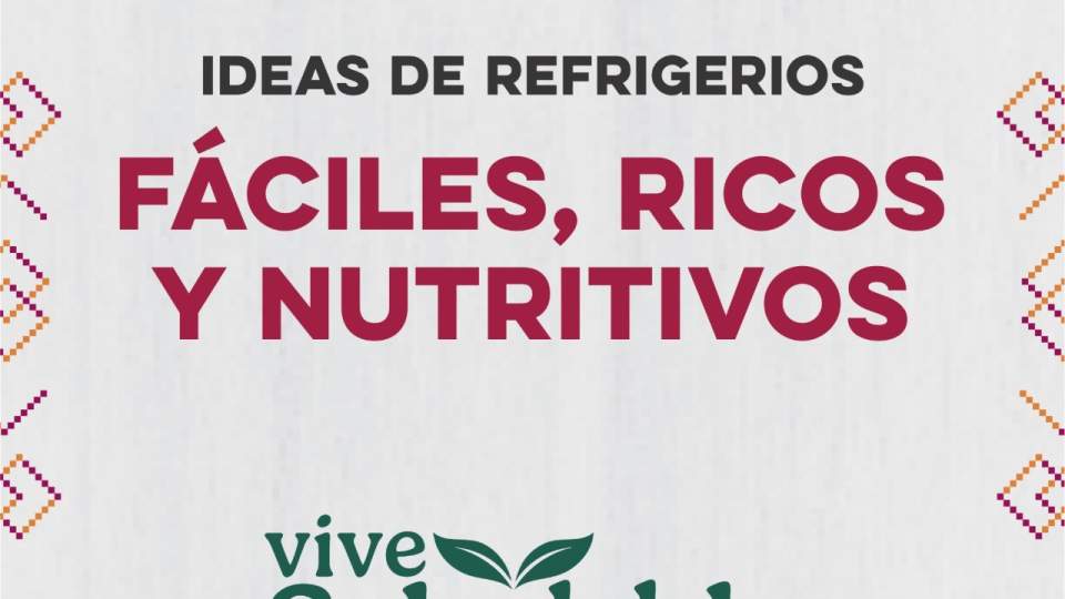 La Secretaría de Educación y Cultura invita a preparar refrigerios saludables para niñas y niños
