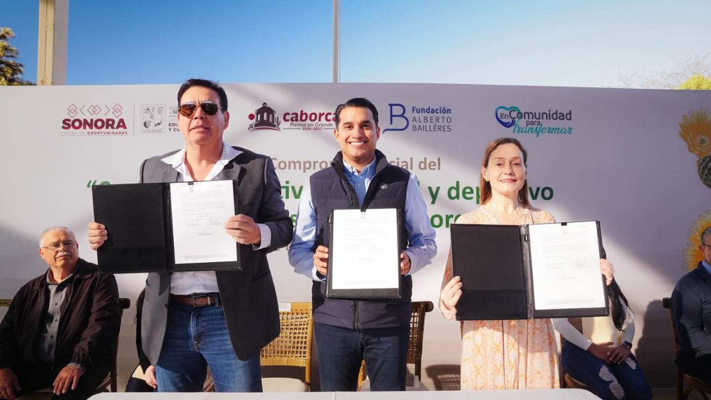 Gobierno de Sonora refrenda su compromiso social con la histórica transformación educativa de Caborca: SEC